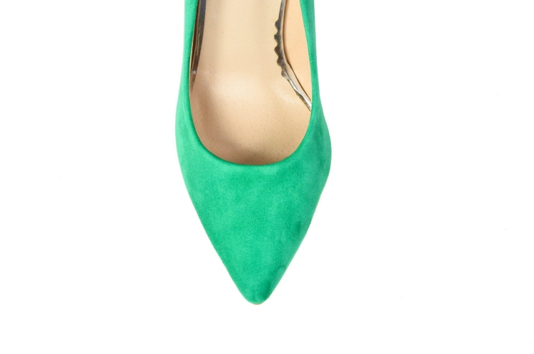 Zielone czółenka szpilki damskie z zamszu (3).jpg