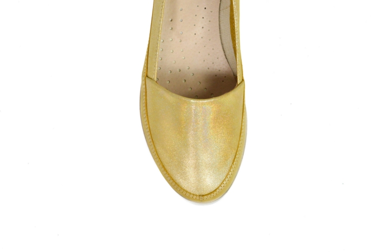 Żółte mokasyny baleriny na płaskiej poszedszwie (3).jpg