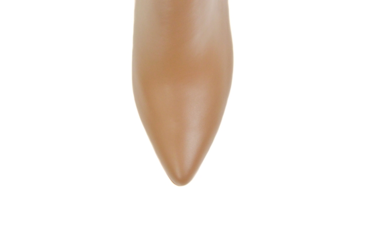 Koniakowe botki licowe na niskim obcasie