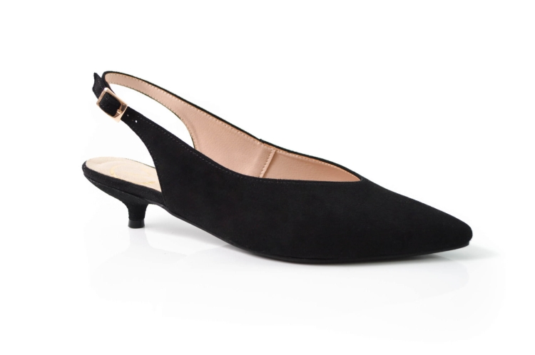 Czarne czółenka bez pięty niska szpilka zamszowe.jpg