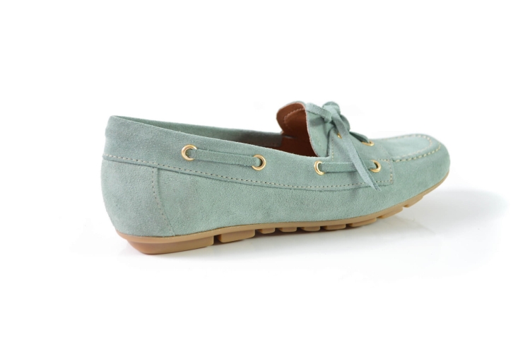 Miętowe zamszowe mokasyny wygodne płaskie miękkie tył.jpg