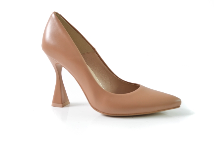 Koniakowe czółenka licowe na wysokiej szpilce