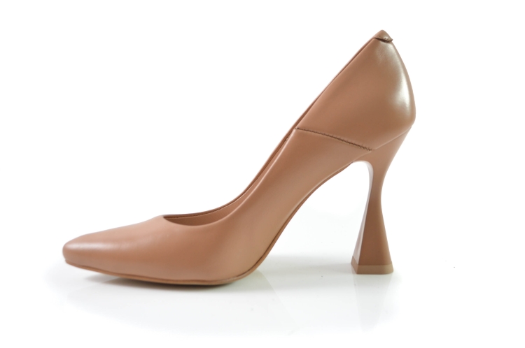 Koniakowe czółenka licowe na wysokiej szpilce
