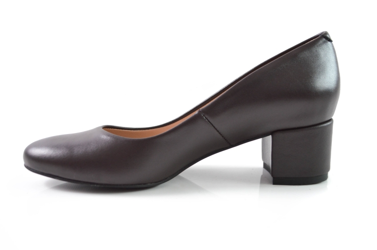 Czółenka w kolorze burgund niski obcas 4 cm ciemny bordo okrągły czubek