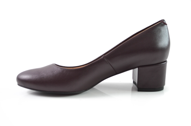 Brązowe czekoladowe czółenka niski obcas 4 cm okrągły czubek